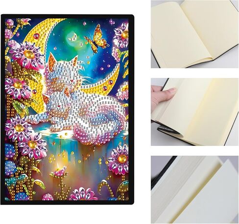 DCIDBEI 2 Pack Diamond Painting Notebook A5 Blank Diamond Painting Notebooks Diamond Art Secret Journal Sketchbook for Adults Birds and Flowers Hummingbird Sketchbook Diamond Art Journal in Kuwait