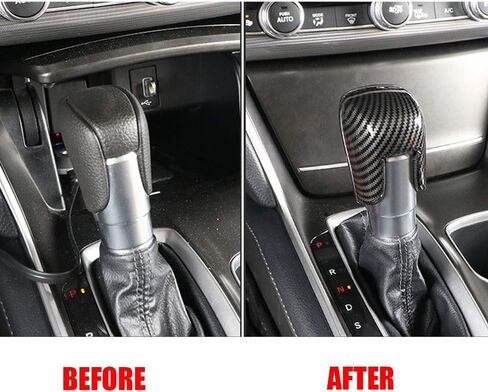 Xiter ABS Car Interior Auto Gear Shift Cover Cover Cover Trim Car Care Accessories Case for Honda Accord 2018 2019 2020 2021 2022AUTOMATIC RED in Saudi Arabia
