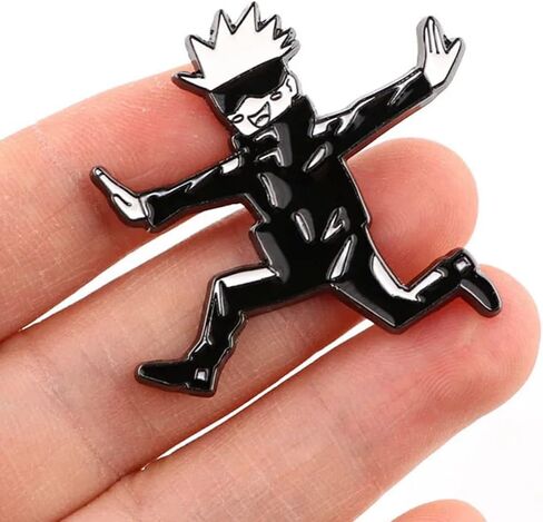 Satoru Gojo Jujutsu Kaisen Anime Manga 1.5" Enamel Pin Badge in Saudi Arabia