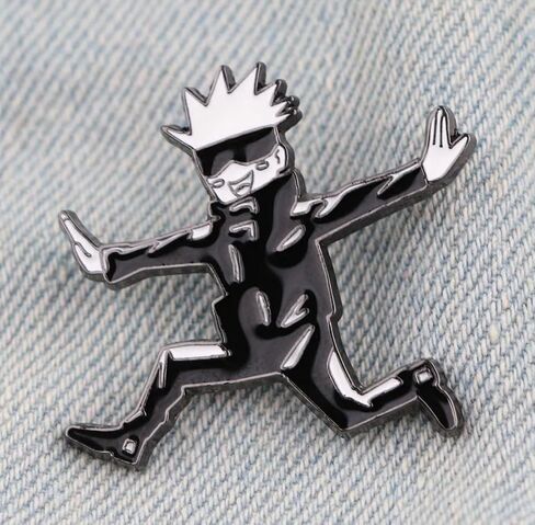 Satoru Gojo Jujutsu Kaisen Anime Manga 1.5" Enamel Pin Badge in Saudi Arabia