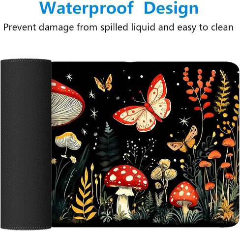 Sport Desk Pad Mouse Pad Watercolor American Rugby Player Football Gaming Mouse Mat with Stitched Edges,Non-Slip Waterproof Rubber Base Mouse Mat Office Computer Keyboard Laptop Home 31.5"x11.8" in Saudi Arabia