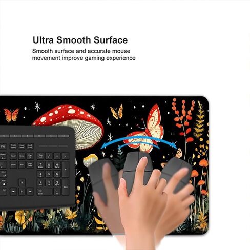 Sport Desk Pad Mouse Pad Watercolor American Rugby Player Football Gaming Mouse Mat with Stitched Edges,Non-Slip Waterproof Rubber Base Mouse Mat Office Computer Keyboard Laptop Home 31.5"x11.8" in Saudi Arabia