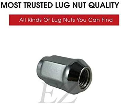 Ezaccessory Chrome Lug Nuts Bulge Acorn 7/16 "حجم الخيط (حزمة 20) in Kuwait