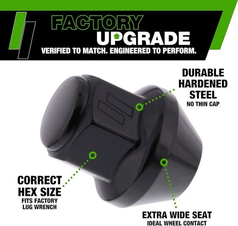 DPAccessories Lug Nuts Compatible with 2008-2020 Dodge Grand Caravan | Chrome Spline Style | Aftermarket Aluminum Wheels Only | Set of 20 Wheel Nuts & 1 Tool | DDOGRC05A-CH/1 in Saudi Arabia