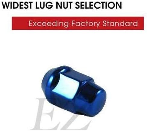 EZAccessory Chrome Lug Nuts Bulge Acorn 7/16" Thread Size (Pack of 20) in Saudi Arabia