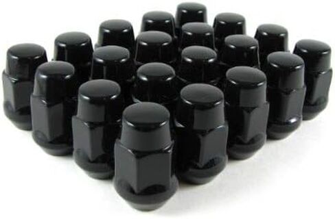 Ezaccessory Chrome Lug Nuts Bulge Acorn 7/16 "حجم الخيط (حزمة 20) in Kuwait