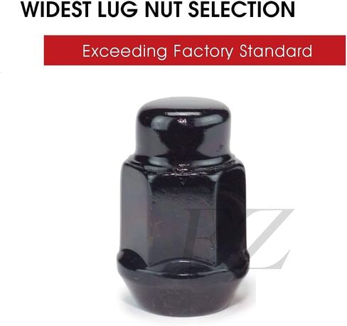 Ezaccessory Chrome Lug Nuts Bulge Acorn 7/16 "حجم الخيط (حزمة 20) in Kuwait