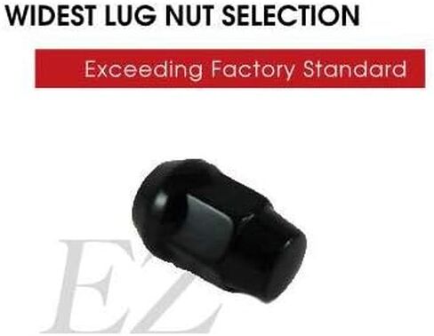 Ezaccessory Chrome Lug Nuts Bulge Acorn 7/16 "حجم الخيط (حزمة 20) in Kuwait