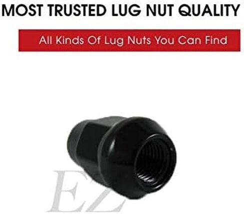 Ezaccessory Chrome Lug Nuts Bulge Acorn 7/16 "حجم الخيط (حزمة 20) in Kuwait