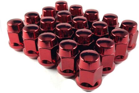 Ezaccessory Chrome Lug Nuts Bulge Acorn 7/16 "حجم الخيط (حزمة 20) in Kuwait