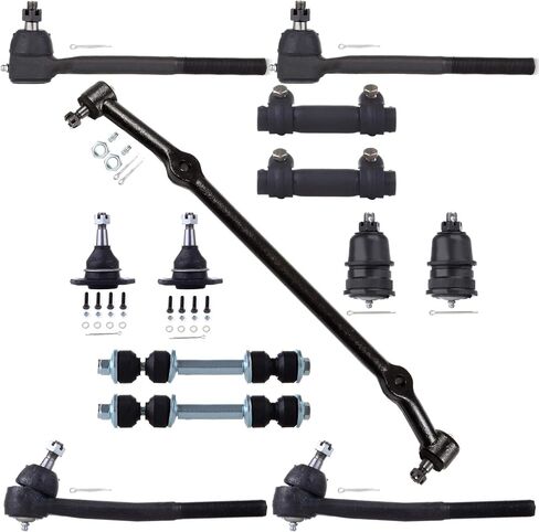 مجموعة التعليق الأمامية 13PC Scitoo 13PC 77-96 لـ Chevy Caprice 77-85 94-96 لـ Impala 77-84 لـ Oldsmobile 98 Center Link Inner Tie Inner Rod Bar Bar Bar Links Ball Links تعديل الأكمام التلقائية in Saudi Arabia