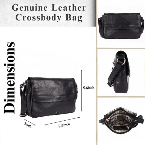 Genuine Leather Crossbody Sling Bag for Women - Trendy Casual Bag with Adjustable Strap in Saudi Arabia