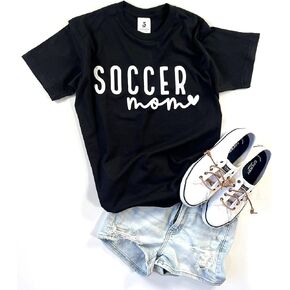 Game Day Shirts Women Soccer Mom Baseball Football Graphic Tee Cotton Short Sleeve Gift Sports Mothers T-Shirt in Saudi Arabia