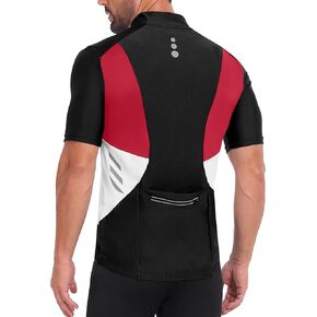 Little Donkey Andy Men's Half Zip Breathable Cycling Vests Reflective Sleeveless Jerseys Lightweight Bicycle Running in Saudi Arabia