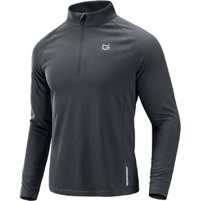 G Gradual Men's Running Shirts Long Sleeve Athletic Shirt Lightweight Quick Dry Quarter Zip Pullover for Men Workout Gym Golf in Saudi Arabia