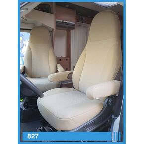 أبعاد أغطية المقاعد متوافقة مع سائق المنزل والركاب ، رقم اللون: 819 (أسود/رمادي) in Kuwait