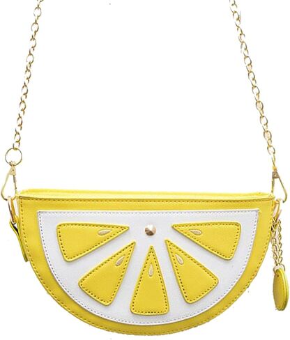 Freie Liebe New Cute Watermelon Lemon Shaped Crossbody Clutch Purse Bag Fruit Style Purse Mini Shoulder Bag in Kuwait