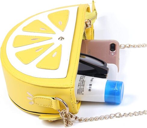 Freie Liebe New Cute Watermelon Lemon Shaped Crossbody Clutch Purse Bag Fruit Style Purse Mini Shoulder Bag in Kuwait