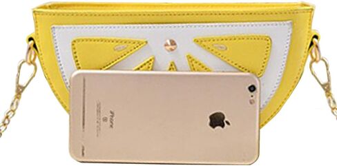 Freie Liebe New Cute Watermelon Lemon Shaped Crossbody Clutch Purse Bag Fruit Style Purse Mini Shoulder Bag in Kuwait