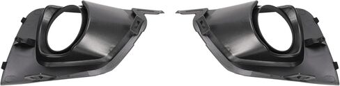 إطار ضوء الضباب Hecasa متوافق مع 2018-2021 Chevrolet Chevy Traverse Black Pumper Driving Lamps Covers Left & Right Side Plastic (PP) in Saudi Arabia