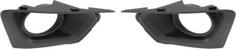 إطار ضوء الضباب Hecasa متوافق مع 2018-2021 Chevrolet Chevy Traverse Black Pumper Driving Lamps Covers Left & Right Side Plastic (PP) in Saudi Arabia