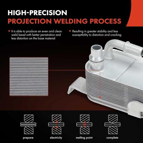 A-Premium Transmission Oil Cooler Compatible with BMW 320i, 320i xDrive, 328i, 328i GT xDrive, 328i xDrive, 335i, 335i GT xDrive, 335i xDrive, 428i, 428i Gran Coupe, 428i xDrive Gran Coupe, 435i in Saudi Arabia
