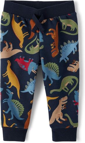 The Children's Place Baby Boys' and Toddler Fleece Jogger Pants, Cool Cobalt, 9-12 Months in Saudi Arabia