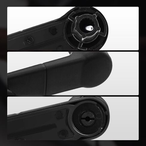 A-Premium 2 Pcs Window Crank Handles Compatible with Ford F-150 Heritage, F-250/F-350/F-450/F-550 Super Duty, E-150, E-250, Ranger & Lincoln Mark LT & Mazda B2300, Textured Black, Left and Right Side in Saudi Arabia