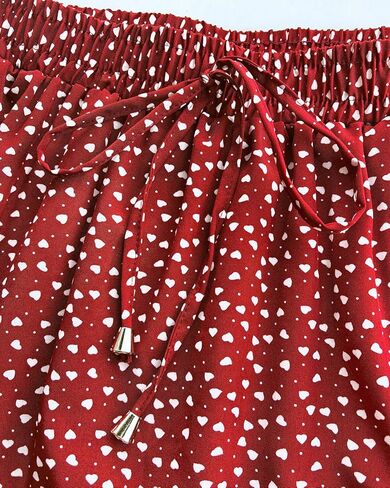 الرباط المرن المرن المرن عالي الخصر بوهو طباعة Maxi تنورة الصيف A-LINY LINE LING مع جيوب in Kuwait