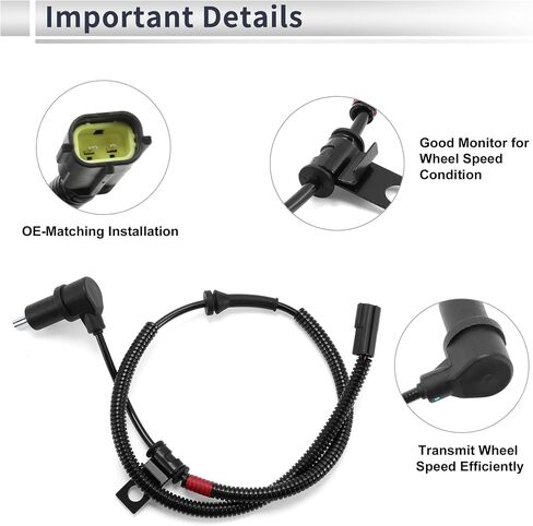 مستشعر سرعة عجلة ABS مستشعر ABS ABS مستشعر مكابح مضاد للانغلاق رقم 956713E200 ل KIA Sorento 2003-2006 in Saudi Arabia