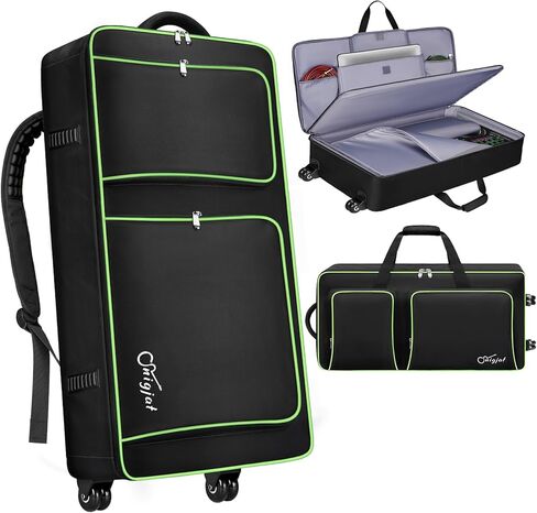 SNIGJAT DJ Controller Case for DDJ-FLX10/ 1000/ REV7/ FLX6, Padded Large Capacity DJ Controller Bag with 12 Pockets for Laptop and Music Accessories, DJ Carrying Case with Adjustable Shoulder Strap in Kuwait