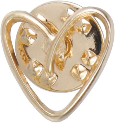 10Sets Heart Shape Modesty Pins Hardware Brooch Pins Decorative Dainty Pins for Scarf, Bag, Dress, Lapel, Gold and Silver in Saudi Arabia
