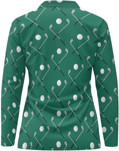 Women Long Sleeve Golf Shirts Sun Protection Quick Dry 1/4 Zip Tennis Shirts Moisture Wicking Athletic Workout Tops in Kuwait