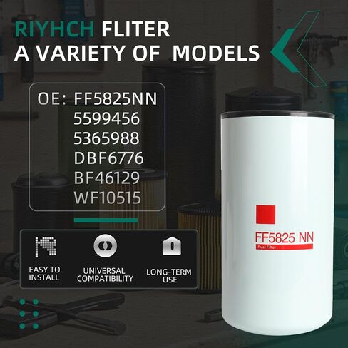 FF5825NN FULET FILTER (مجموعة من 3) ، تناسب Cummins ISX11.9 ISX15.0 QSX11.9 X15 محركات FITLINER FRIGHLINER ، OE FF5825NN 5599456 5365988 DBF6776 BF46129 WF10515 in Saudi Arabia