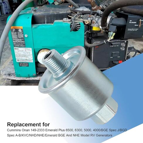 استبدال مرشح الوقود لنظام Cummins Onan Emerald Plus 6500 6300 5000 4000 ، مرشح الوقود المولد ، نماذج Emerald BGE & NHE ، يحل محل 149-2333 in Saudi Arabia