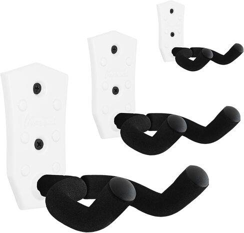 Guitar Wall Mount 3 Pack, Black Metal Guitar Hanger, V-Shaped Guitar Wall Hangers Mount, Guitar Holder Hook Stand Wall for Acoustic, Electric Guitar, Banjo, Bass, for Guitar Player Men Boy in Kuwait