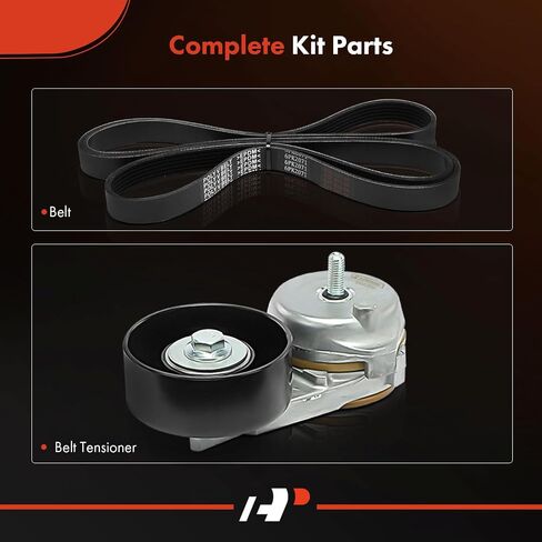 A -Premium Engine Serpentine Belt Drive Kit متوافقة مع Ford Taurus & Mercury Sable ، 2001 2002 2003 2005 - DOHC 3.0L in Saudi Arabia