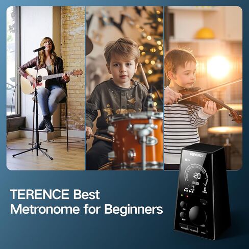 Mechanical Metronomes for Piano Guitar Drum Violin and Other Musical Instruments with Loud Sound and Accurate Beat Multiple Beat Modes for Beginners(Walnut Color) in Kuwait