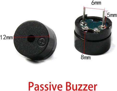 10pcs 3V 5V 12V Active Buzzer Magnetic Long Continous Beep Tone 12 * 9.5mm Mini Speaker(5V Active Buzzer) in Saudi Arabia