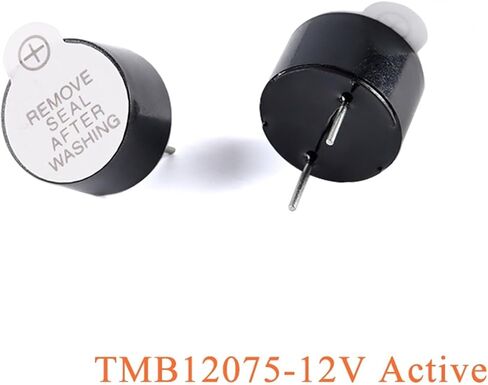 5pcs TMB12075 12V Integrated Active Electromagnetic Buzzer 12 * 7.5mm High Temperature Alarm Speaker in Saudi Arabia