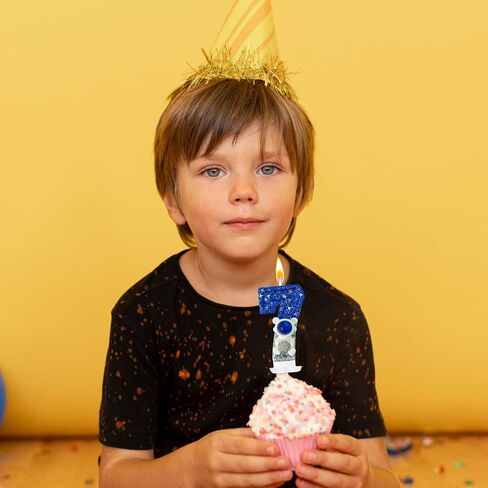 رائد الفضاء 4 شمعة عيد ميلاد - Space Universe Sparkler 4 Candle for Birthday Cake Boy ، Topper for Party Decorations الذكرى السنوية (رقم 4) in Saudi Arabia