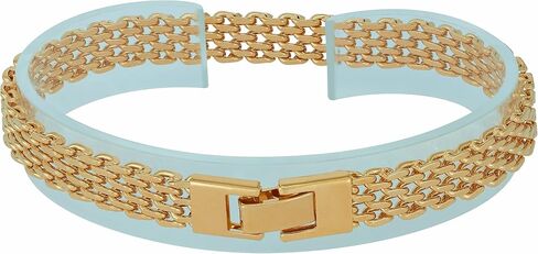 LIFETIME JEWELRY 8.5mm Designer Mesh Ladies Bracelet 24k Real Gold Plated for Women in Saudi Arabia
