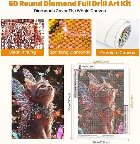 Diamond Art Kits for Adults Birds Flowers, 5D Diamond Painting Kits for Beginners DIY Full Drill Diamonds Painting Pictures, Diamond Gem Art Painting DIY Crafts Kit for Home Wall Decor 12x16inch in Kuwait