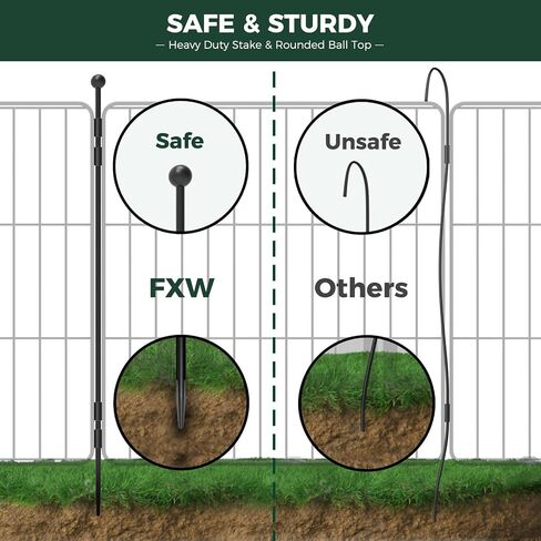 FXW MiniPaws Dog Playpen, Indoor, Yard & RV Camping, 20" H, 8 Panels in Saudi Arabia