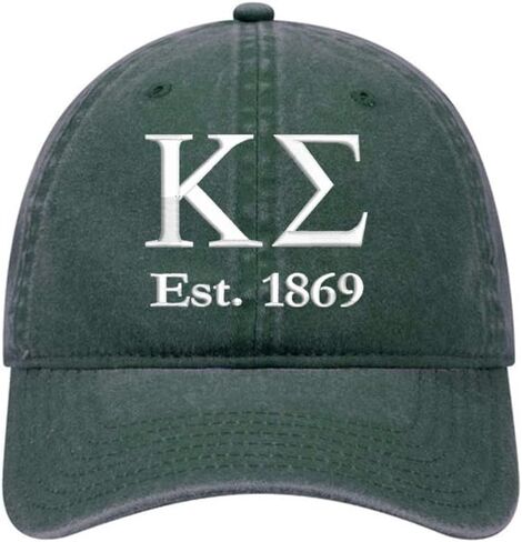 Kappa Sigma الأخوة البيسبول قبعة - Kappa Sigma المطرزة قبعة الحروف اليونانية - صبغة صبغة القطن in Kuwait