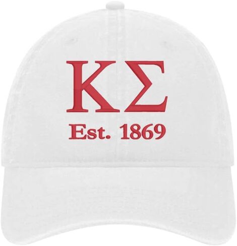 Kappa Sigma الأخوة البيسبول قبعة - Kappa Sigma المطرزة قبعة الحروف اليونانية - صبغة صبغة القطن in Kuwait