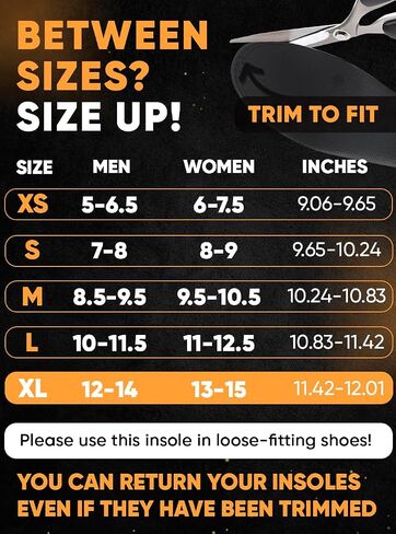 (2025) Premium High Arch Insoles for Ultimate Support - Plantar Fasciitis - Comfort for Foot Pain Relief - Anti-Fatigue - Orthotic Shoe Sole Inserts Men Women Standing All Day (Black, L) in Kuwait
