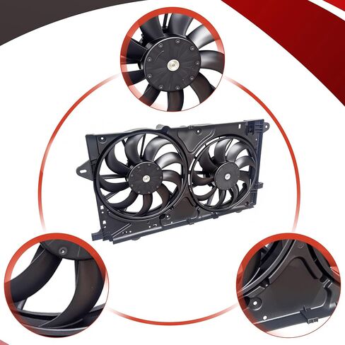 مروحة تبريد Partsflow Chaiator للفريق 2010-2017 Buick Lacrosse لعام 2010 Buick Allure لعام 2011-2017 Buick Rega لعام 2013-2014 شيفروليه ماليبو لعام 2013-2018 كاديلاك XTS لعام 2014-2017 شيفروليه إمبالا in Kuwait