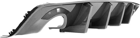 IKON MOTORSPORTS, Rear Diffuser Compatible with 2020-2023 Dodge Charger Widebody, IKON Style Rear Bumper Lip with 4 Fins Gloss Black PP in Saudi Arabia