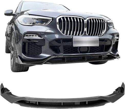IKON MOTORSPORTS, Front Bumper Lip Compatible with 2019-2023 BMW G05 X5 M Sport, Lower Valance Chin Lip Spoiler Splitter Protector 4PC, ABS Plastic Gloss Black in Saudi Arabia